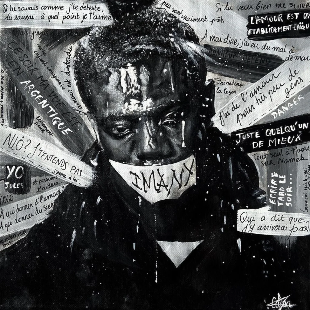 Affiche du rappeur Laylow, Affiche murale de rap